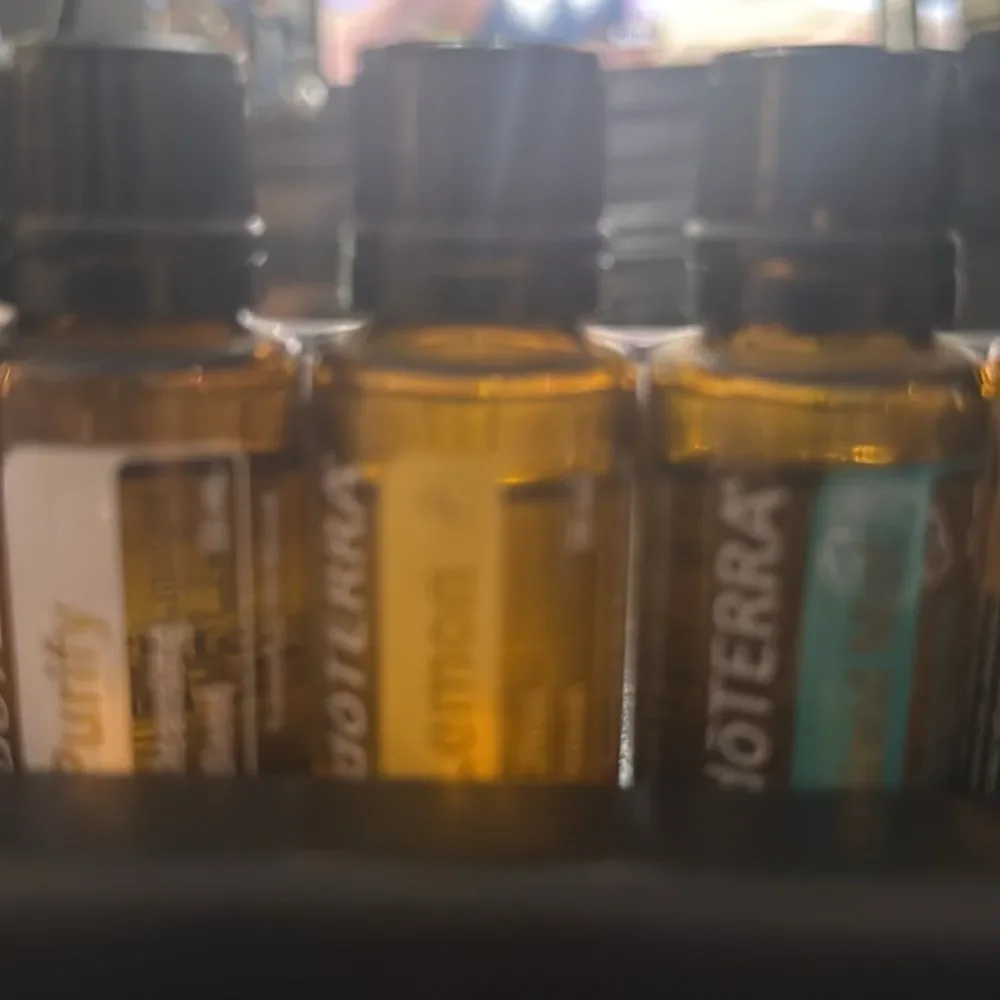 doTERRA Aromatic Oil Collection with Black Caps Lot of 7 Pcs
